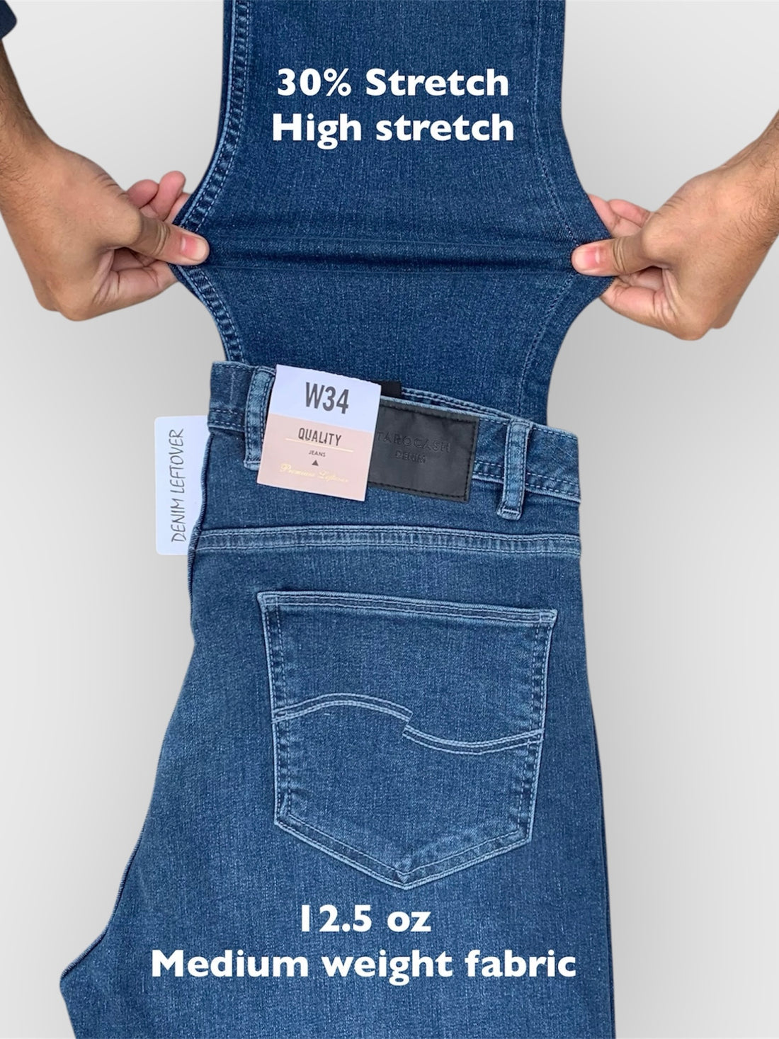 Mid Blue - Extra Stretch – Comfort Fit (Export Quality)