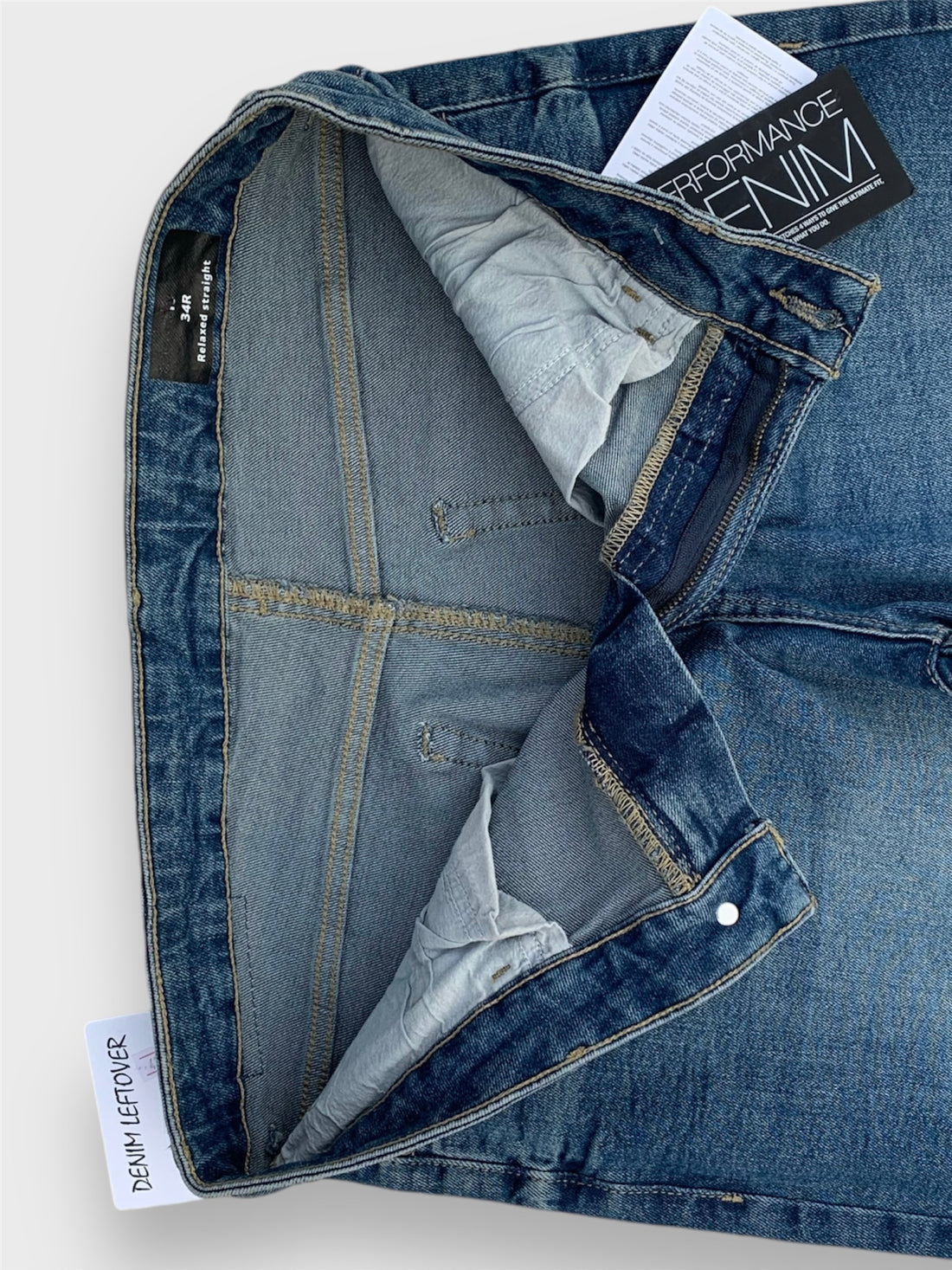Branded Export Quality | Original Denim Mid-Blue Stretch -Regular Fit Jeans