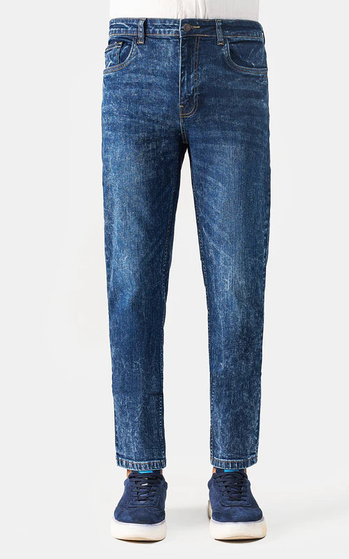STRAIGHT FIT JEAN FEDED NAVY BLUE (Export Quality)