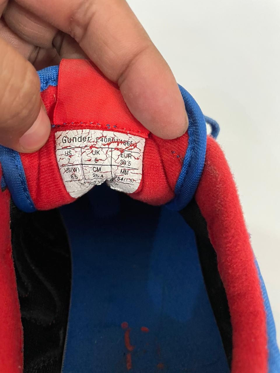 GUNDER BLUE-WHITE SNEAKERS