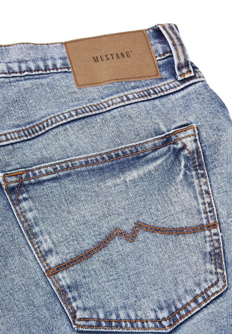 MUSTANG DENIM BLUE EXPORT LEFTOVER Men's Straight FIT JEANS 100% ORIGINAL