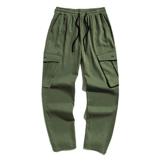 Jupiter French Twill Green Cotton Cargo Trouser