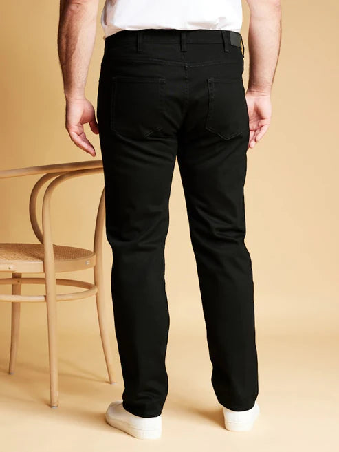 jet black colour PULL&BEAR Jeans straight and slim Comfort Fit – Export Quality