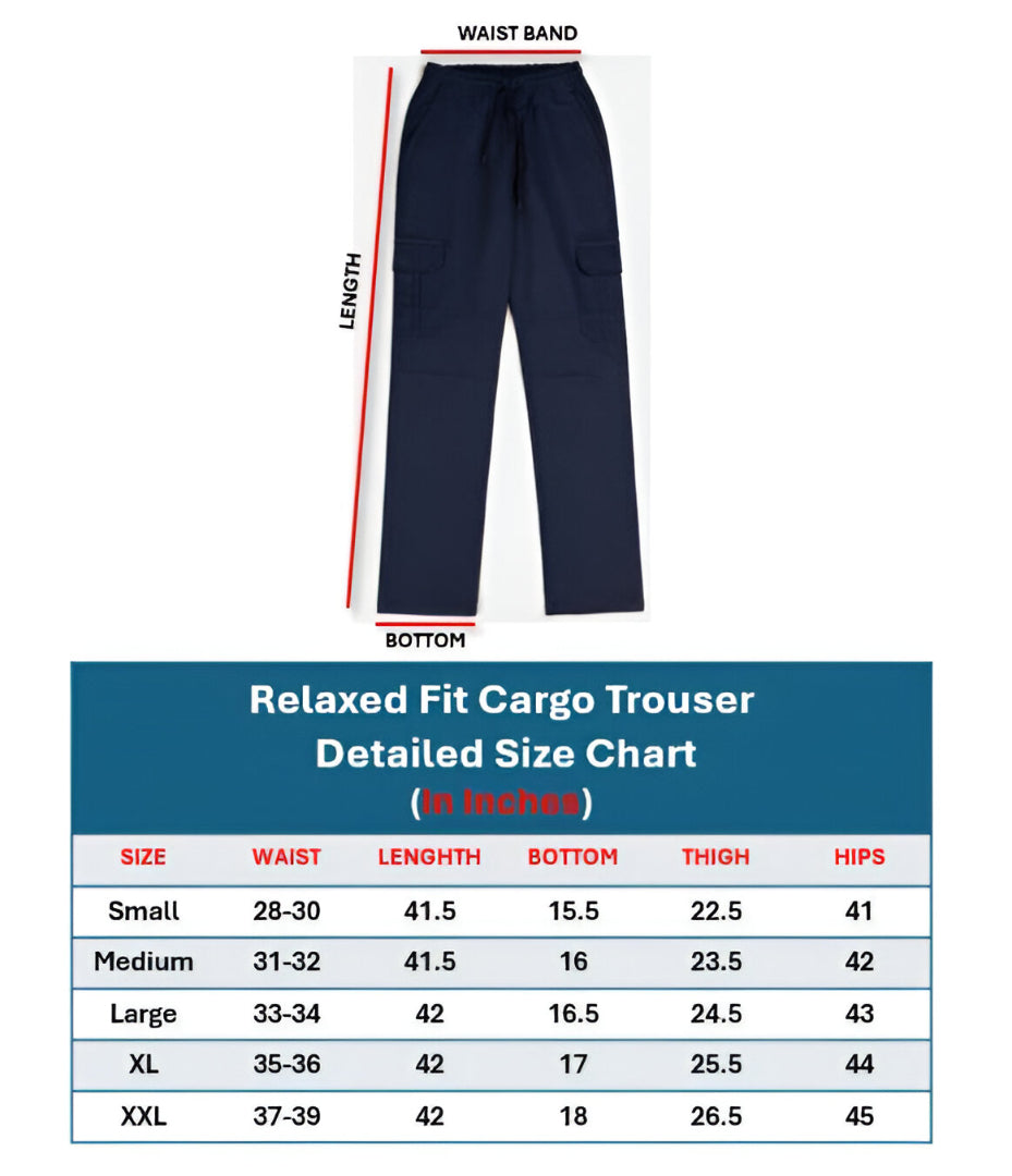Biege- Relax Fit Cargo