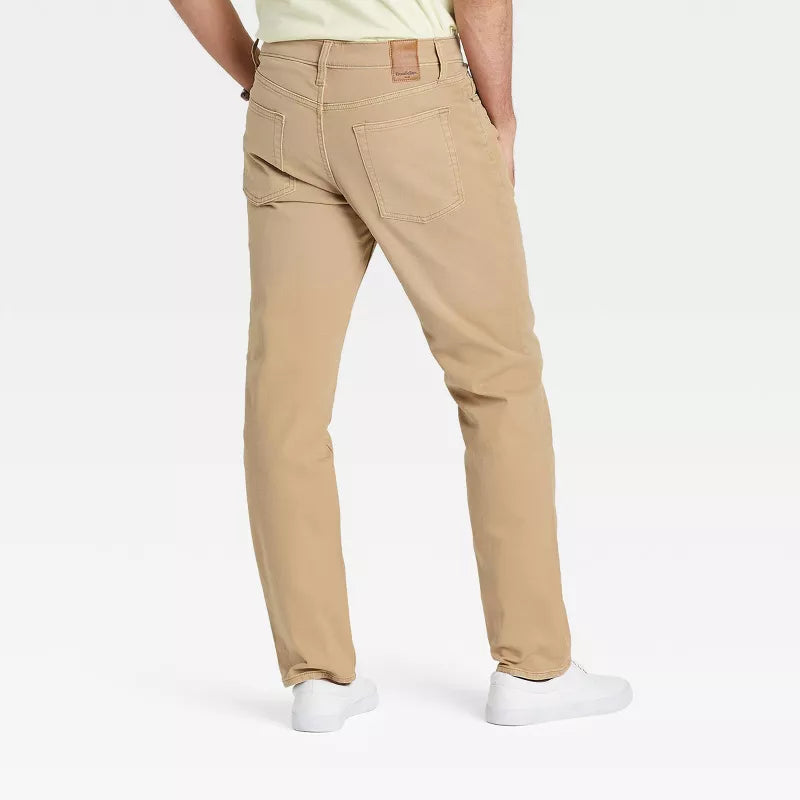 Branded Export Quality | Good Fellow Khaki colour Straight Fit Jeans