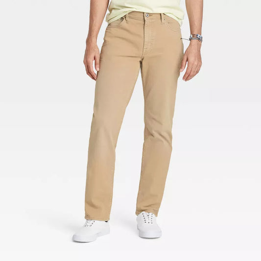 Branded Export Quality | Good Fellow Khaki colour Straight Fit Jeans