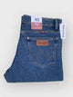mid blue stretched -  straight & comfort-fit. export quality