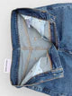 mid blue stretched -  straight & comfort-fit. export quality