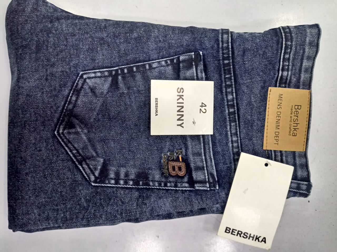 Orginal Faded blue slim & skin fit (Export Quality Jeans)