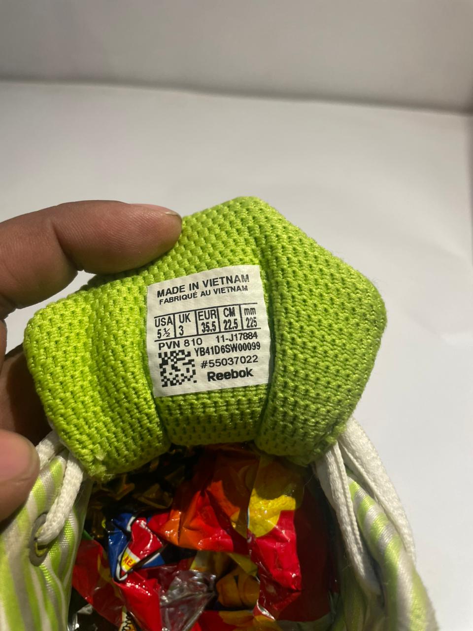 REEBOK MENS SNEAKER WHITE-GREEN