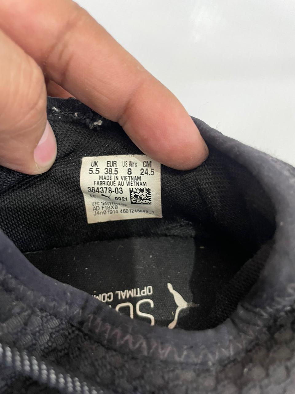 PUMA BLACK-WHITE RUNNING SHOES