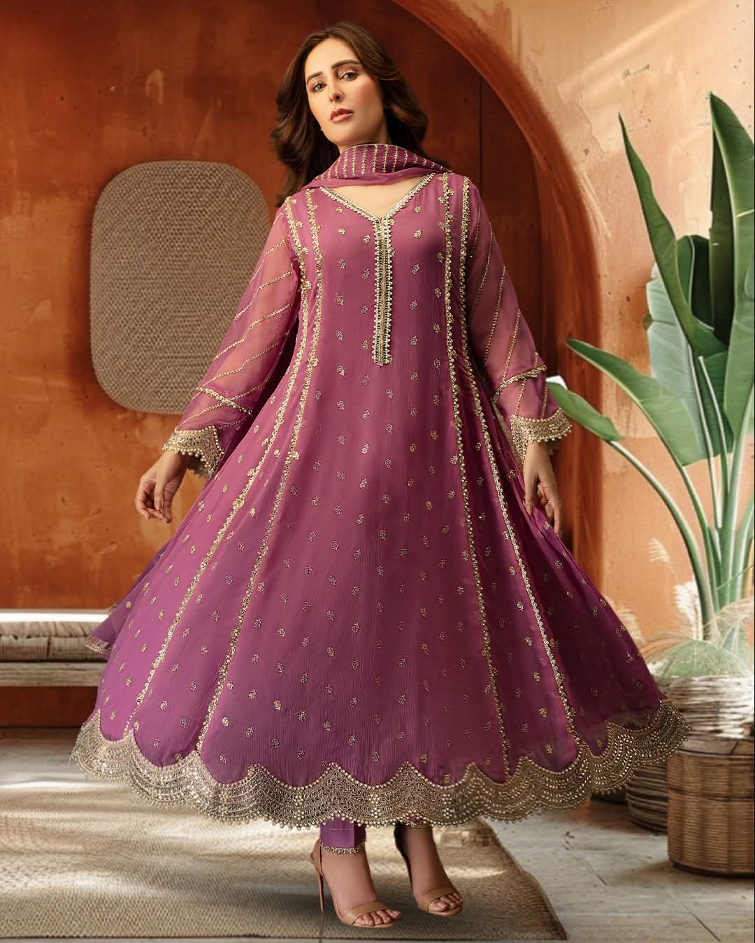 Gulaal Mauve Signature Couture | Stitched 3 Piece Set