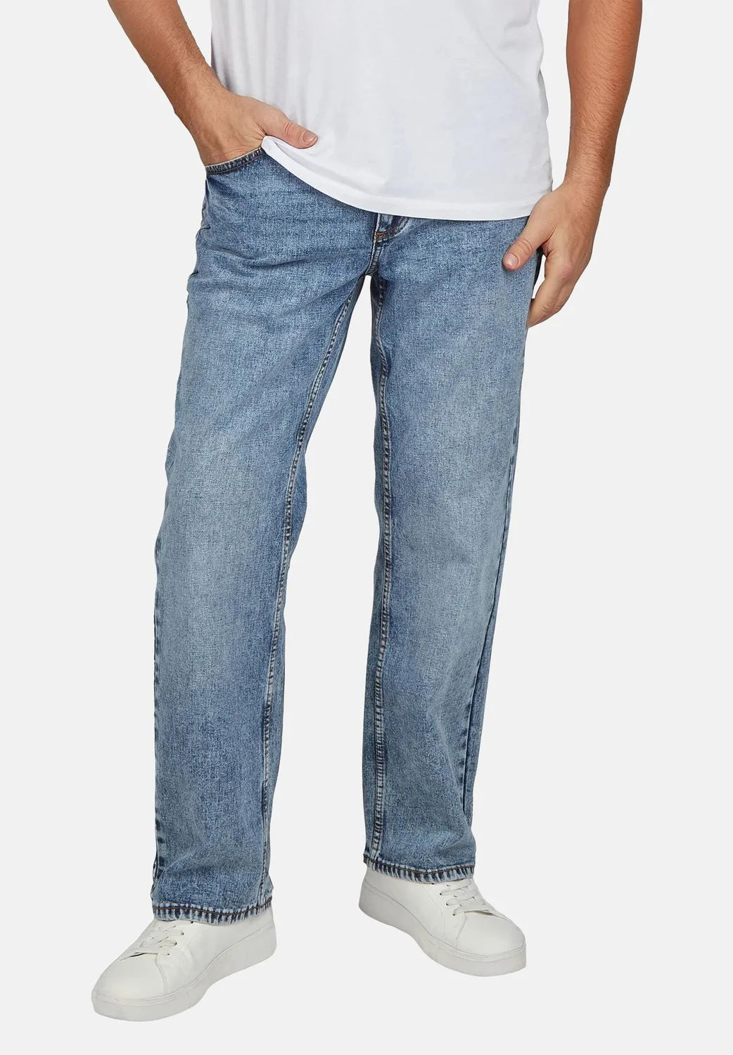 MUSTANG DENIM BLUE EXPORT LEFTOVER Men's Straight FIT JEANS 100% ORIGINAL