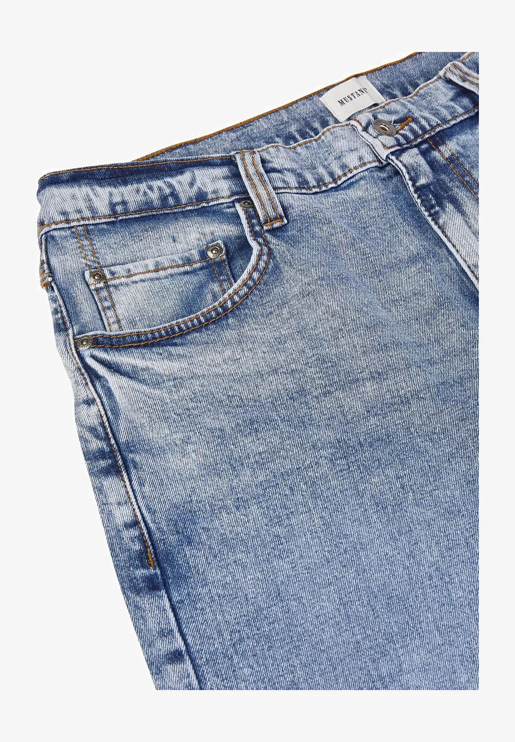 MUSTANG DENIM BLUE EXPORT LEFTOVER Men's Straight FIT JEANS 100% ORIGINAL