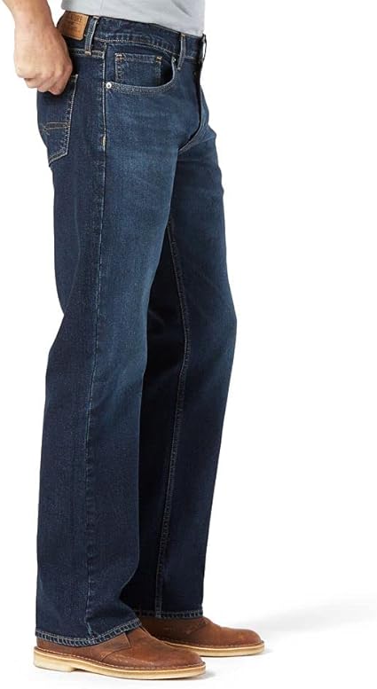 Levi's Strauss Signature (dk. blue) stretched straight & comfort-fit.