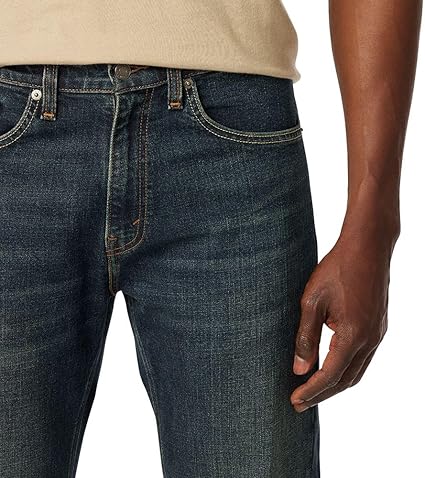 Levi's Strauss Signature (BLUE/Green Shade) stretched straight & comfort-fit.