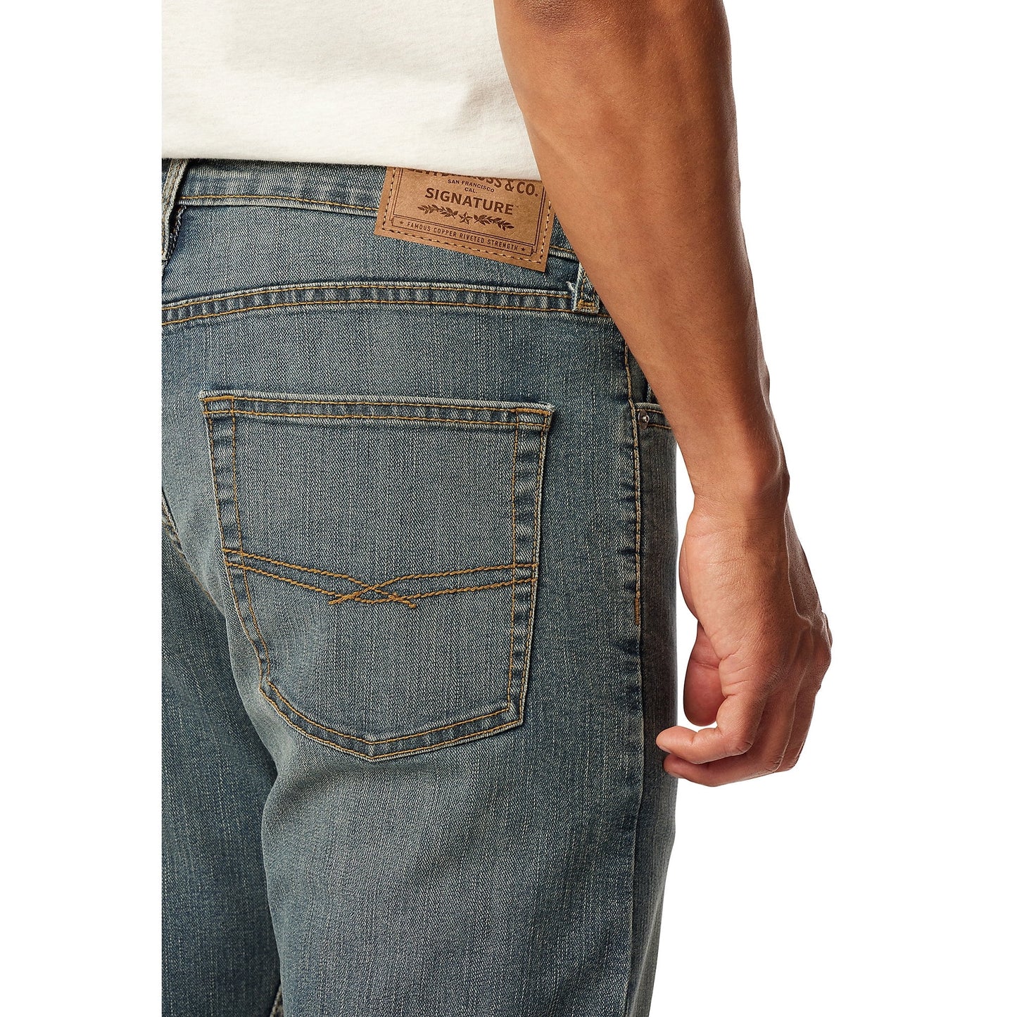 Levi's Strauss Signature Men's Straight Fit Jeans diesel green