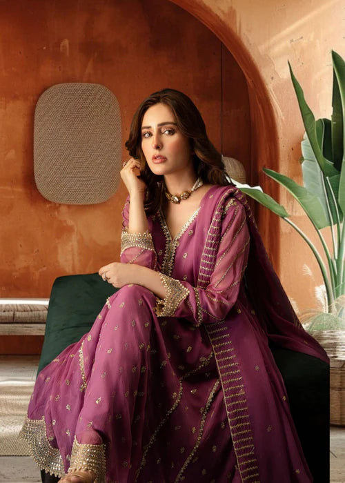 Gulaal Mauve Signature Couture | Stitched 3 Piece Set