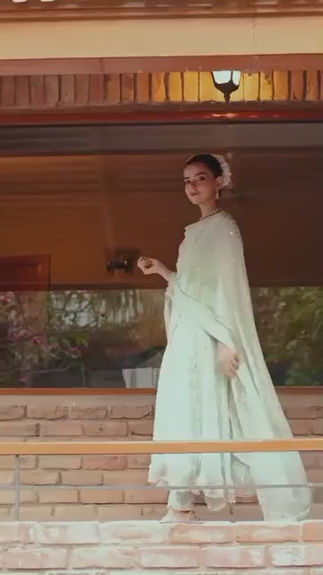 Mind Green Mauve Signature Couture | Stitched 3‑Piece Set