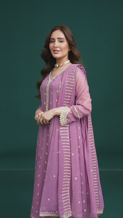 Gulaal Mauve Signature Couture | Stitched 3 Piece Set