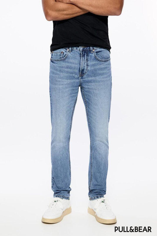 denim blue color Branded Export Quality | Straight Comfort Fit Jeans export quality