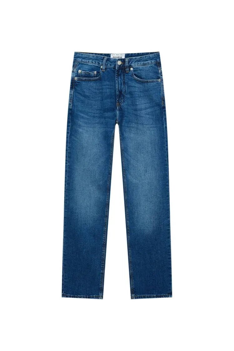 denim blue color PULL&BEAR | Straight and slim Comfort Fit – Export Quality