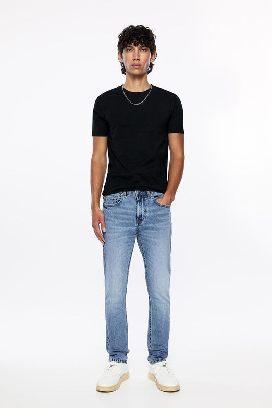 denim blue color Branded Export Quality | Straight Comfort Fit Jeans export quality