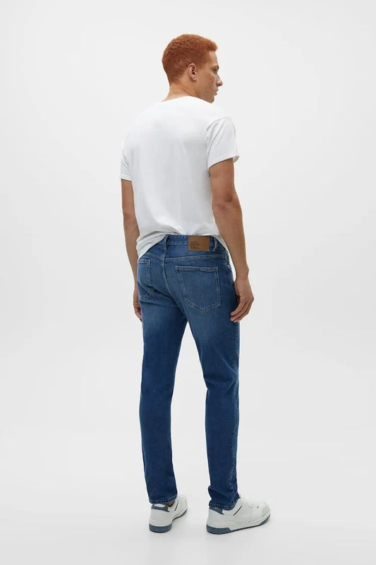 denim blue color PULL&BEAR | Straight and slim Comfort Fit – Export Quality