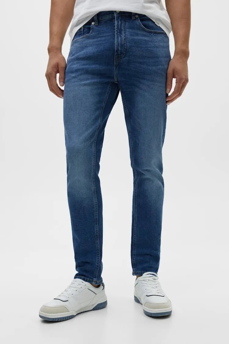 denim blue color PULL&BEAR | Straight and slim Comfort Fit – Export Quality