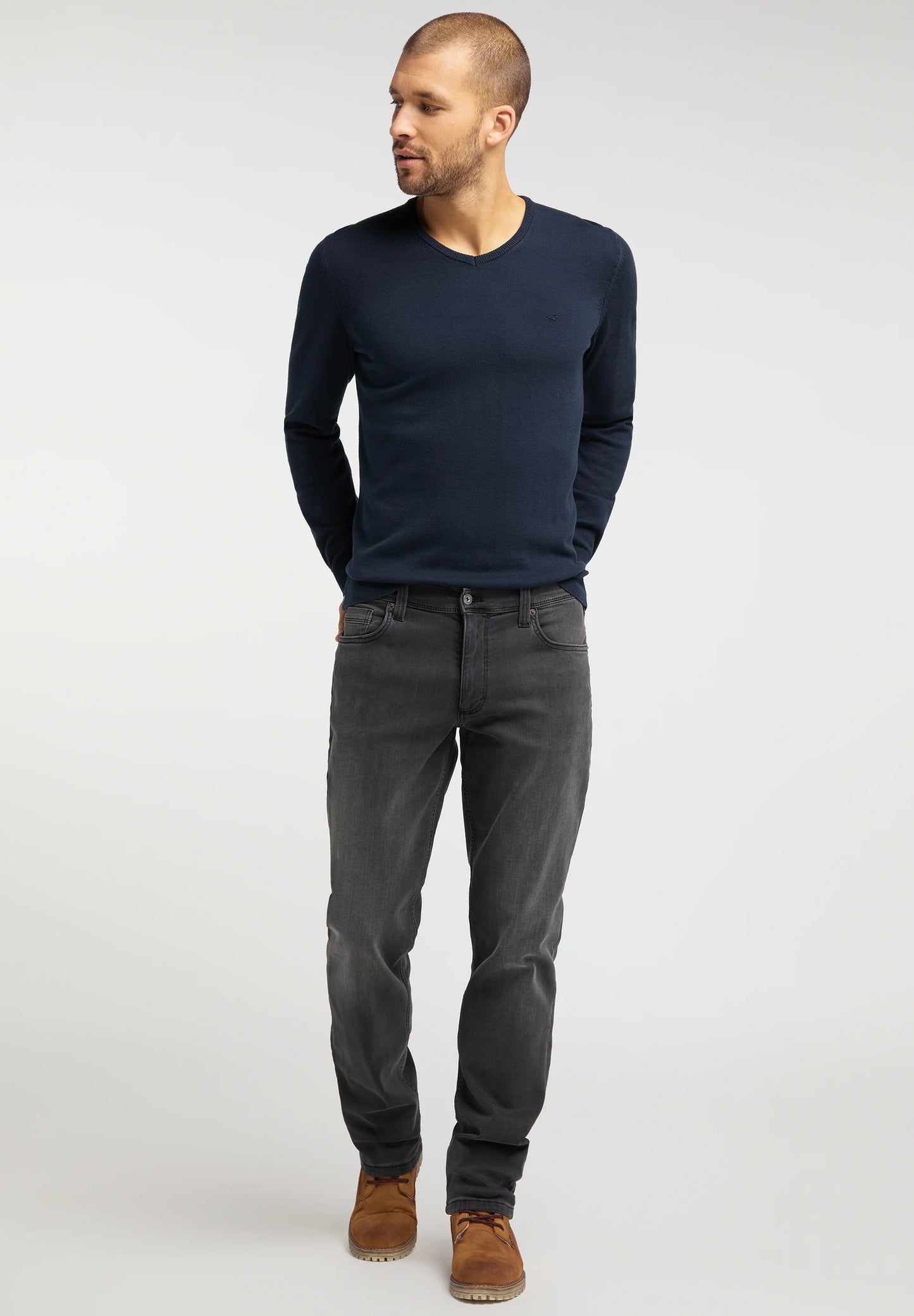 MUSTANG DK GREY EXPORT LEFTOVER Men's Straight FIT JEANS 100% ORIGINAL